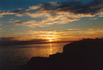 Белое море. Закат.